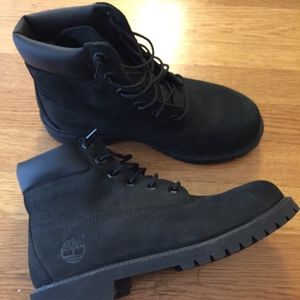 timberland black booties